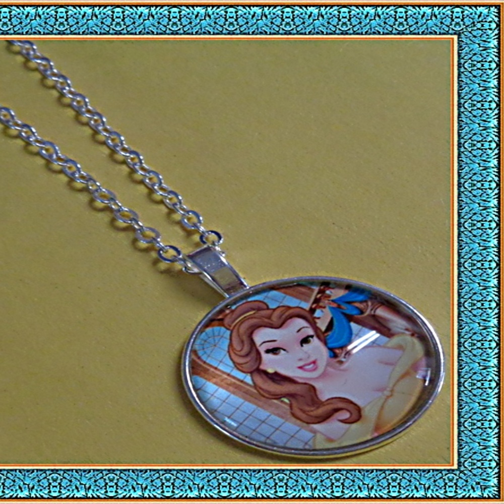 Beauty & The Beast Disney Belle Inspired Necklace